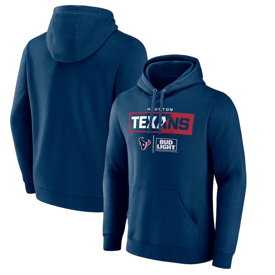 Men 2023 NFL Houston Texans blue Sweatshirt style 2->houston texans->NFL Jersey